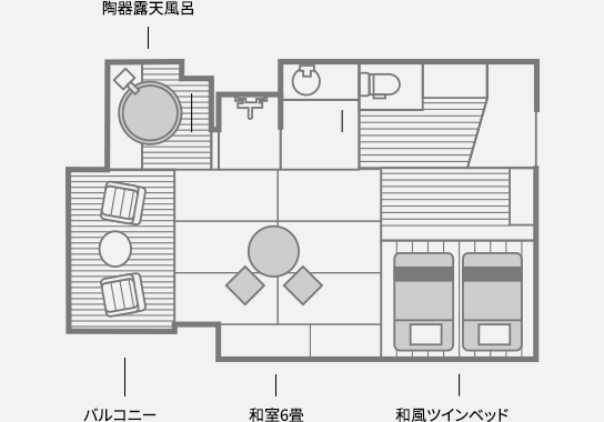 和モダン 間取り図